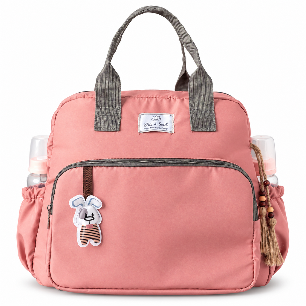 Luna Pembe Anne Bebek Bakım Çantası