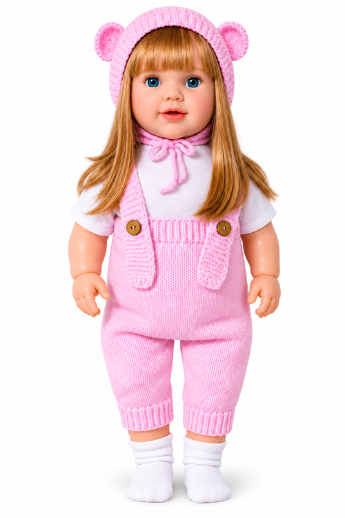 Kızıl Pembe 60 Cm Trikolu Masal Anlatan Anlatan Umay Bebek Et Bebek