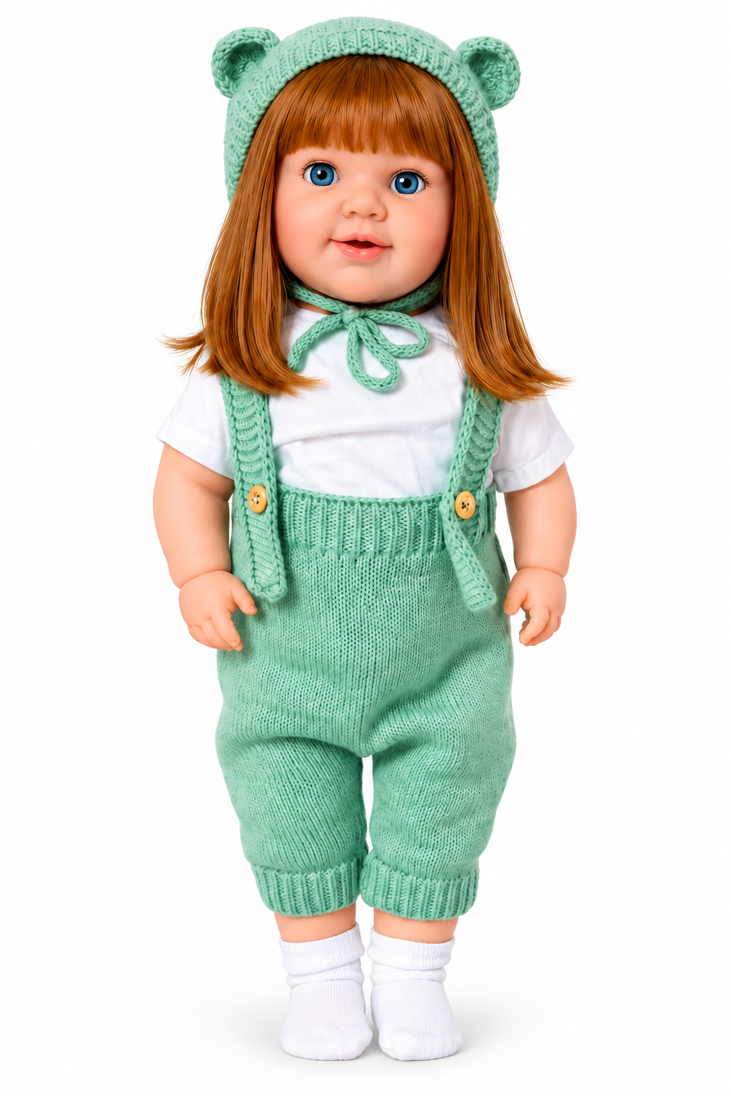 Yeşilli 60 Cm Trikolu Masal Anlatan Anlatan Umay Bebek Et Bebek