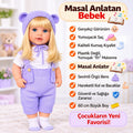 Mor Sarışın 60 Cm Trikolu Masal Anlatan Anlatan Umay Bebek Et Bebek