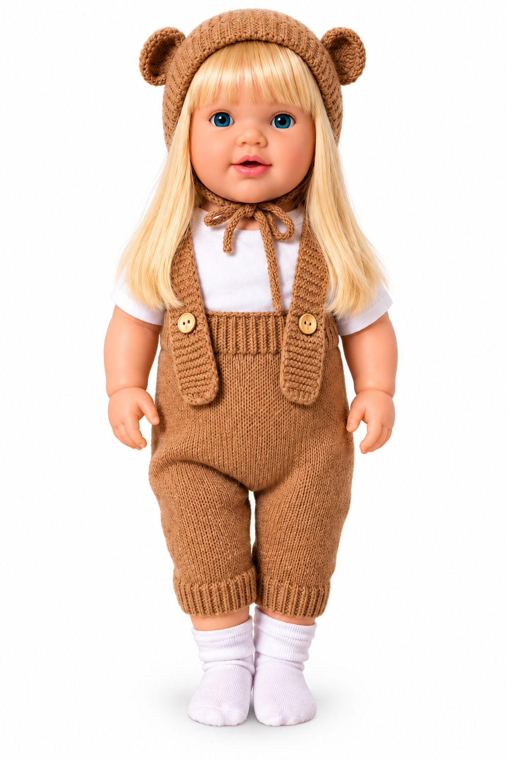 Kahverengi Sarışın 60 Cm Trikolu Masal Anlatan Anlatan Umay Bebek Et Bebek 1