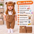 Kahverengi 60 Cm Trikolu Masal Anlatan Anlatan Umay Bebek Et Bebek 4