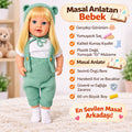 Yeşil Sarışın 60 Cm Trikolu Masal Anlatan Anlatan Umay Bebek Et Bebek
